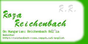 roza reichenbach business card